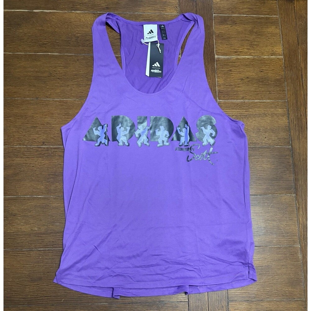 Adidas Jeremy Scott Tank Top Mens XL Purple Sleeveless Training Gym JL7622 NWT